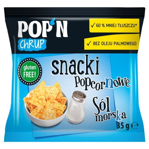 SANTE POP'N CRUMP POPCORN OBCHÍVKY MORSKÝ SOĽ-35g