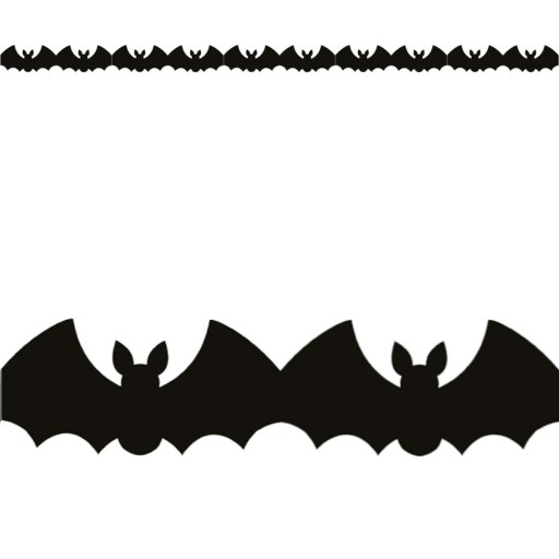 GIRLAND BANNER black BATS halloween