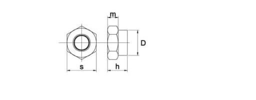 Samosvorná matica DIN980, pozinkovaná, trieda 10 M20x2,50