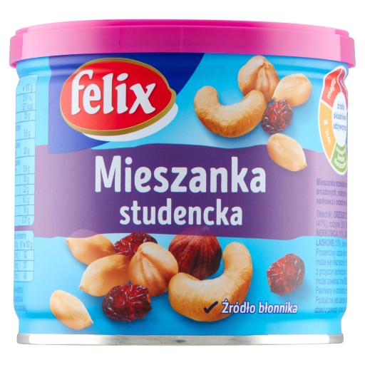 Felix Student Mix 3 druhy orechov a hrozienok 140g