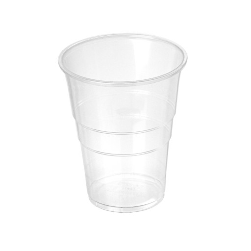VEĽKÉ PEVNÉ PLASTOVÉ POHÁRKY NA PIVO, NÁPOJE, VODU, JEDNORAZOVÉ 300ml x50
