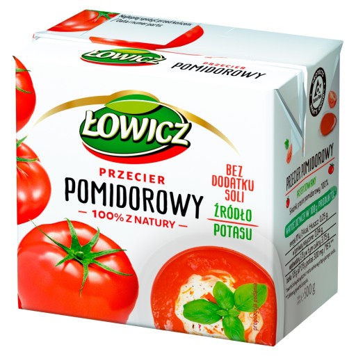 Łowicz paradajkový pretlak v krabičke 500g
