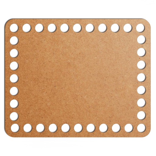 šedý základný košík dno 13x16cm HDF obdĺžnik