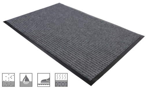 40x60 cm VCHODOVÁ PODLOŽKA PROTIŠMYK, SIVÁ PALERMO