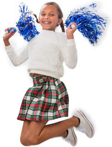 LESKLÉ POMPÓNY CHEERLEADER tanečnica 2 ks mix
