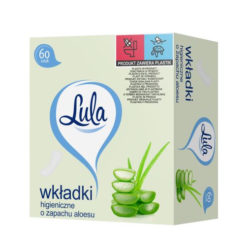 LULA slipové vložky s vôňou Aloe, 1 balenie - 60 ks