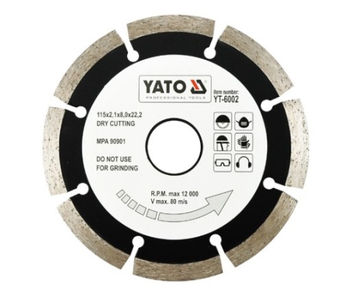 DIAMANTOVÝ REZNÝ KOTOUČ NA KAMEŇ 115MM YT-6002