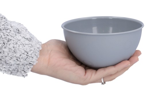 Miska na ovocný snack, 13 cm, plastové misky, béžová, 0,5 l