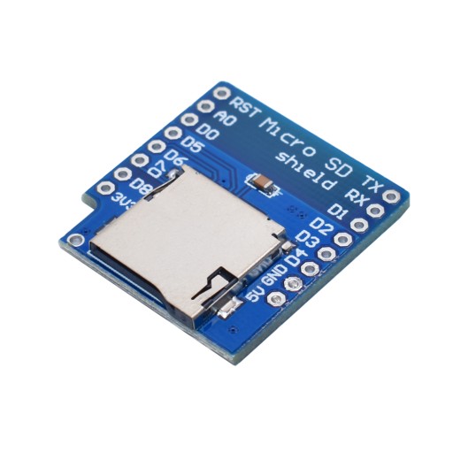 Čítačka pamäťových kariet micro SD WeMos D1 mini Shield
