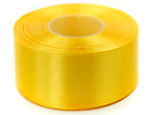 SATÉNOVÁ STUHA 50 mm stuha 32 m ŽLTÁ 8012