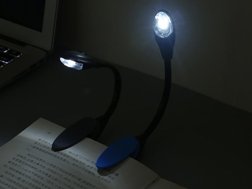 FLEXIBILNÁ LED LAMPA NA ČÍTANIE KNÍH S KLIPOM