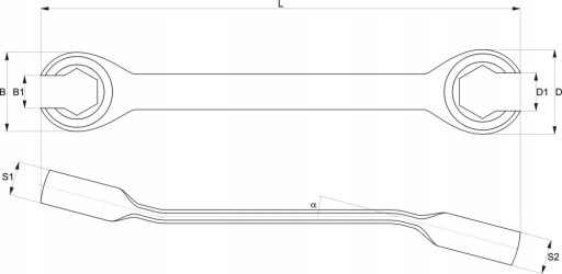 YATO YT-0136 KĽÚČ POLOOTVORENÝ 11X12MM