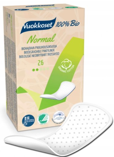 Vuokkoset BIO hygienické vložky 26 ks.