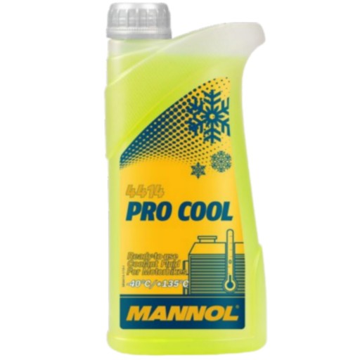 MANNOL PRO COOL -40°C/+135°C motorová chladiaca kvapalina GREEN FLUO 1L