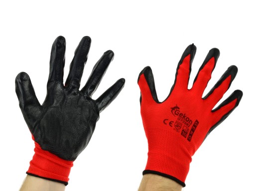 Ochranné rukavice veľkosť 10 Red Nitrile