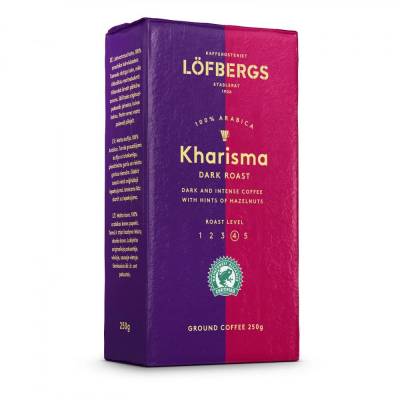 LOFBERGS Kharisma Dark - Mletá káva 250g