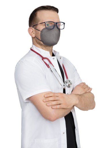 Ochranná maska OPHARM FFP2 3 ks - ŠEDÁ