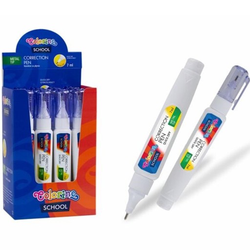 COLORINO TEKUTÉ KOREKTORY 7ml KOVOVÁ HORIČKA