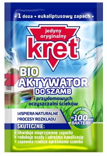 Kret Bio aktivátor pre septiky a vodné toky 25g (vrecko)