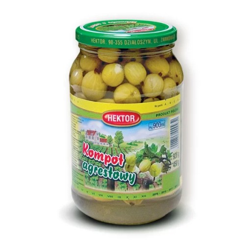 Hektor Egrešový kompót, 900ml