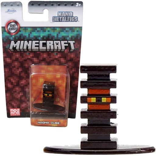 MINECRAFT KOVOVÁ POSTAVKA SKÁKAJÚCA MAGMA KOCKA