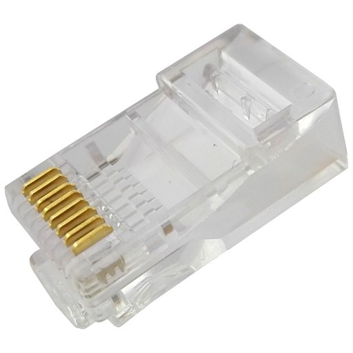 RJ-45 8PIN modulárna zástrčka kategórie 5e pre drôt, 2 ks