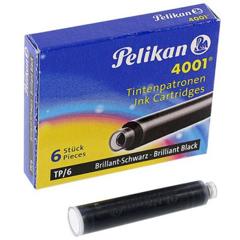 ATRAMENTOVÉ KAZETY Univerzálne ČIERNA 6 kusov Pelikan KVALITNÁ
