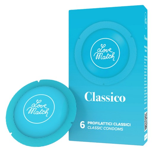 Kondómy Classico, hladké, klasické, priehľadné, 6 kusov v balení