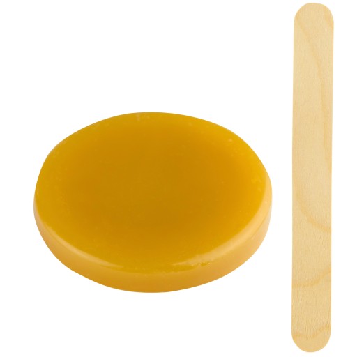 Tvrdý vosk na depiláciu tváre, podpazušia, bikín, Disk + stierka, Med