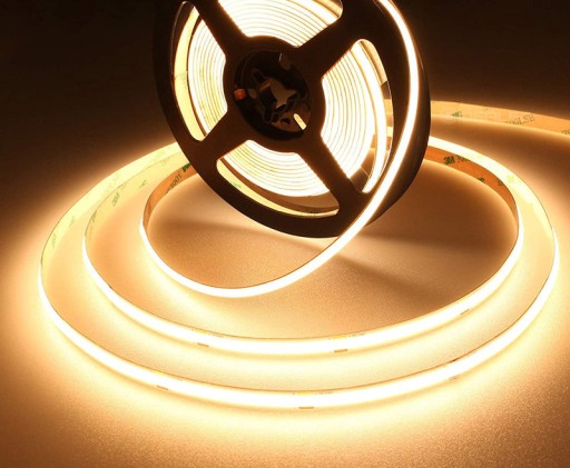 COB LED pás 24V 10W 480 diód na meter Neon Warm 1m z návinu 50m