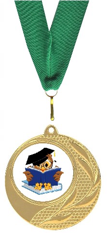 MEDAILA SOVA ABSOLVENTSKÁ ŠKOLA KONIEC ROKA +STUHA +GRAVÍR