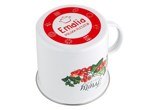Emalia Polska Pleszew Kalina hrnček 9 cm 500 ml