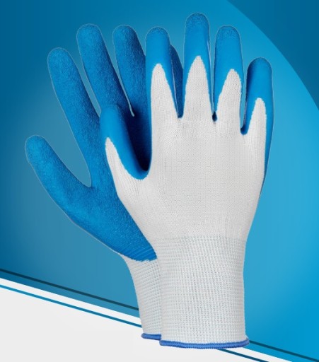 Latexové pracovné rukavice Odpoveď. Oder a roztrhnutie CE EN420 9