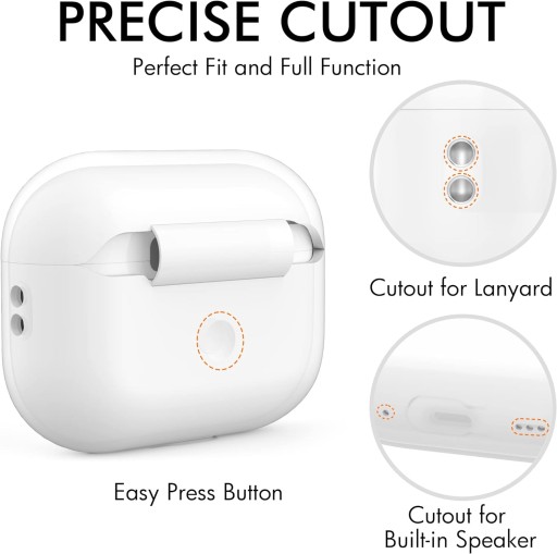 silikónové ochranné puzdro pre Airpods Pro 2 CASE s karabínou RESISTANT