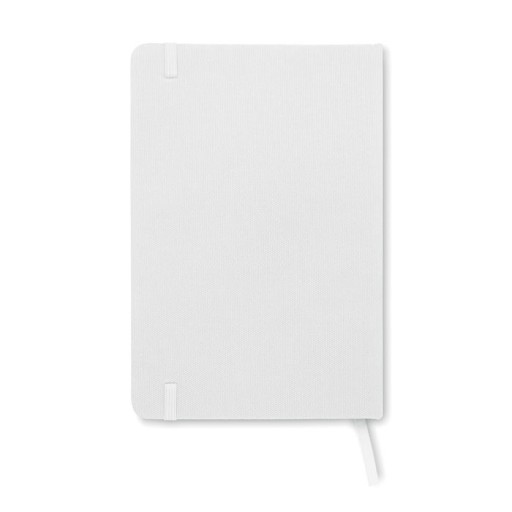 Zápisník A5 s pevným obalom 600D RPET|80 listov| V Lin | Ekologický papier