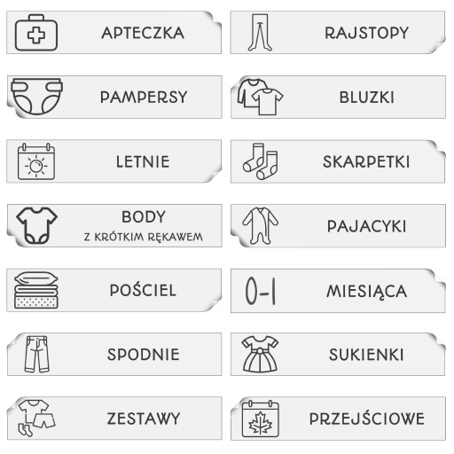 výbavička pre novorodenca ORGANIZAČNÉ NÁLEPKY detská izba detská izba