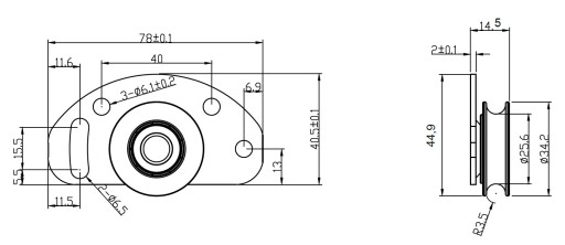Valček na dvere skrine Ares2 Easy FAST