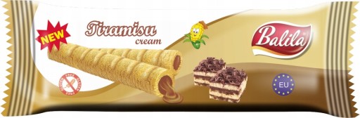 Kukuričné trubice. s tiramisu krémom BEZLEPKU 18g