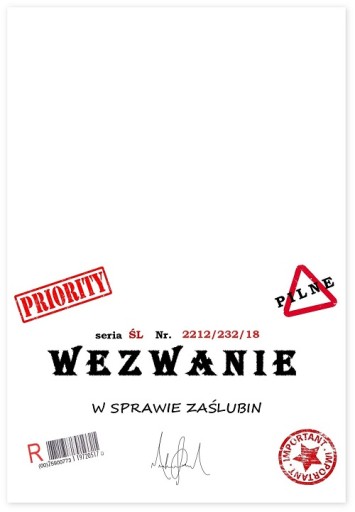 SVADOBNÉ POZVÁNKY NA OBÁLKU SVADOBNÉHO VOLANIA