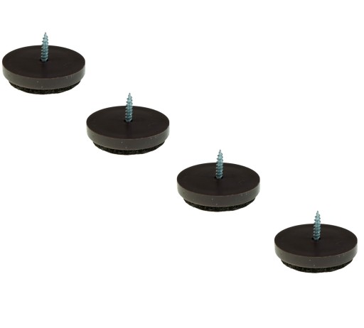 4 x skrutkovací klzák plstená nábytková noha 40 mm