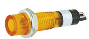 Signálna žiarovka 220V žltá, priemer otvoru. 10 mm