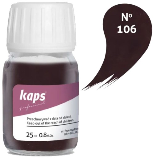 NÁTER NA KOŽNÚ RENOVÁCIU KOŽENÉHO ČALÚNENIA VOLANTU TMAVOHNEDÉ KAPSY #106