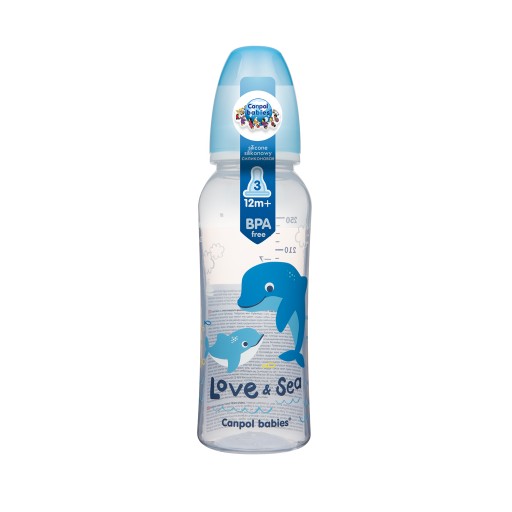 CANPOL BOTTLE 250ML FĽAŠE + cumlík QUICK 12+
