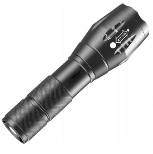 VÝKONNÁ LED TAKTICKÁ VOJENSKÁ BATERKA VODEODOLNÁ ZOOM SET BATÉRIA