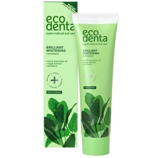 ECODENTA ZUBNÁ PASTA MÄTA ŠALVIOVÁ BIELENIE