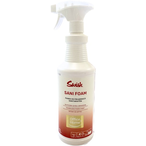Swish Sani Foam - čistiaca pena pre sociálne zariadenia pripravená na použitie, 1 l
