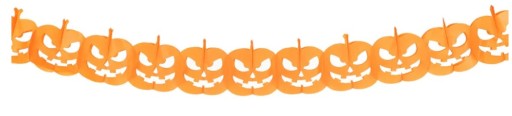 Girlanda papierová tekvica HALLOWEEN Banner 170cm