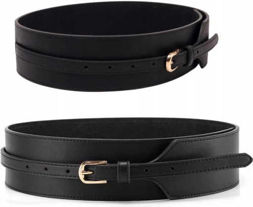 Boho Leather Belt Dámsky opasok Široký korzet Guma