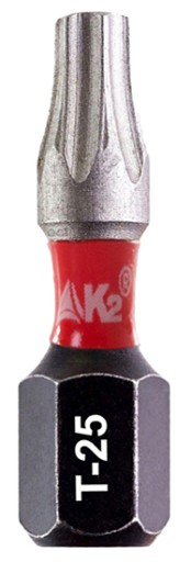 Nárazový hrot bitu pre skrutkovač K2 Impact TX25 TORX T-25 S2 25mm