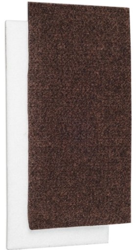 Samolepiaca podložka pod nábytok PLSTENÝ OBDŽNÍK HNEDÝ 98 X 200 mm